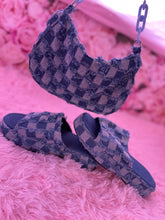 Load image into Gallery viewer, Blue Denim Sandal Set
