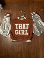 “That girl” brown Cropped Jacket