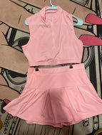 Pink Tennis skirt set