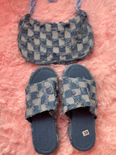 Load image into Gallery viewer, Blue Denim Sandal Set
