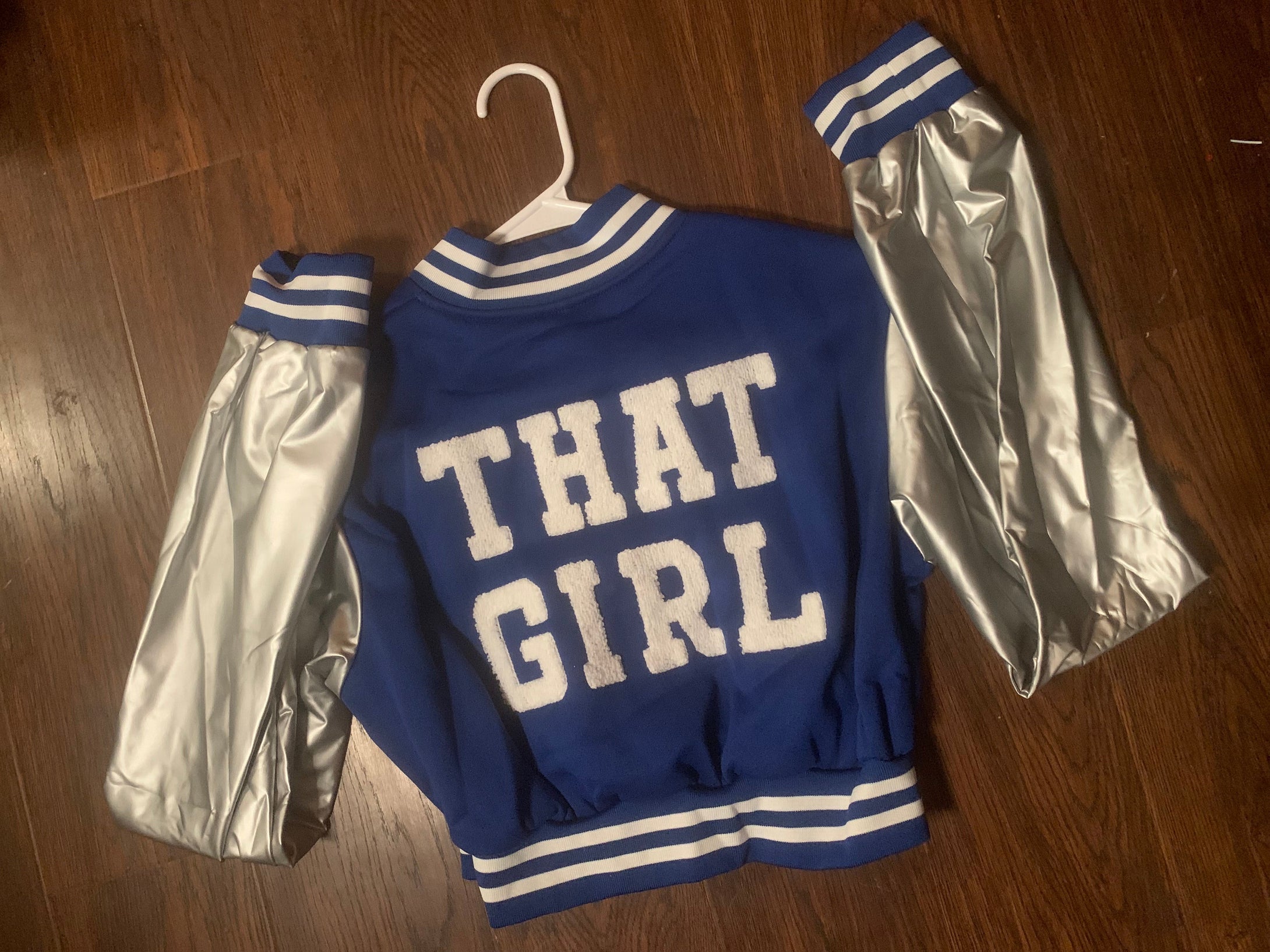 “that girl” Blue Cropped jacket