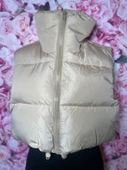 Tan bubble vest